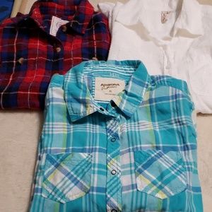 Girls button down shirts size Jr XS